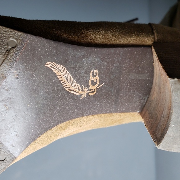 UGG Australia Analise Lace Up Heeled Boots Size 8.5 - Picture 9 of 16